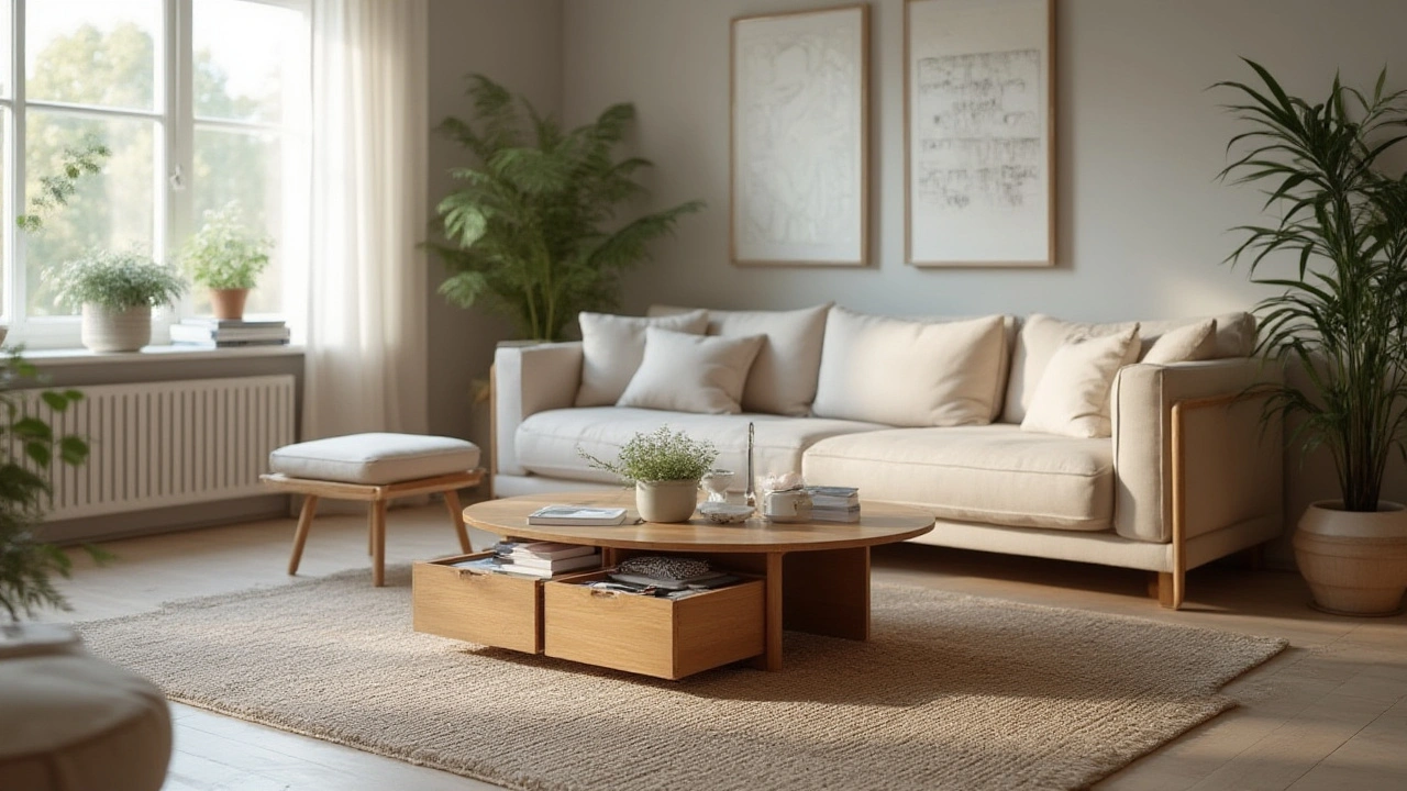 Die beste Couchtischform für kleine Räume: Tipps für platzsparendes Wohnen