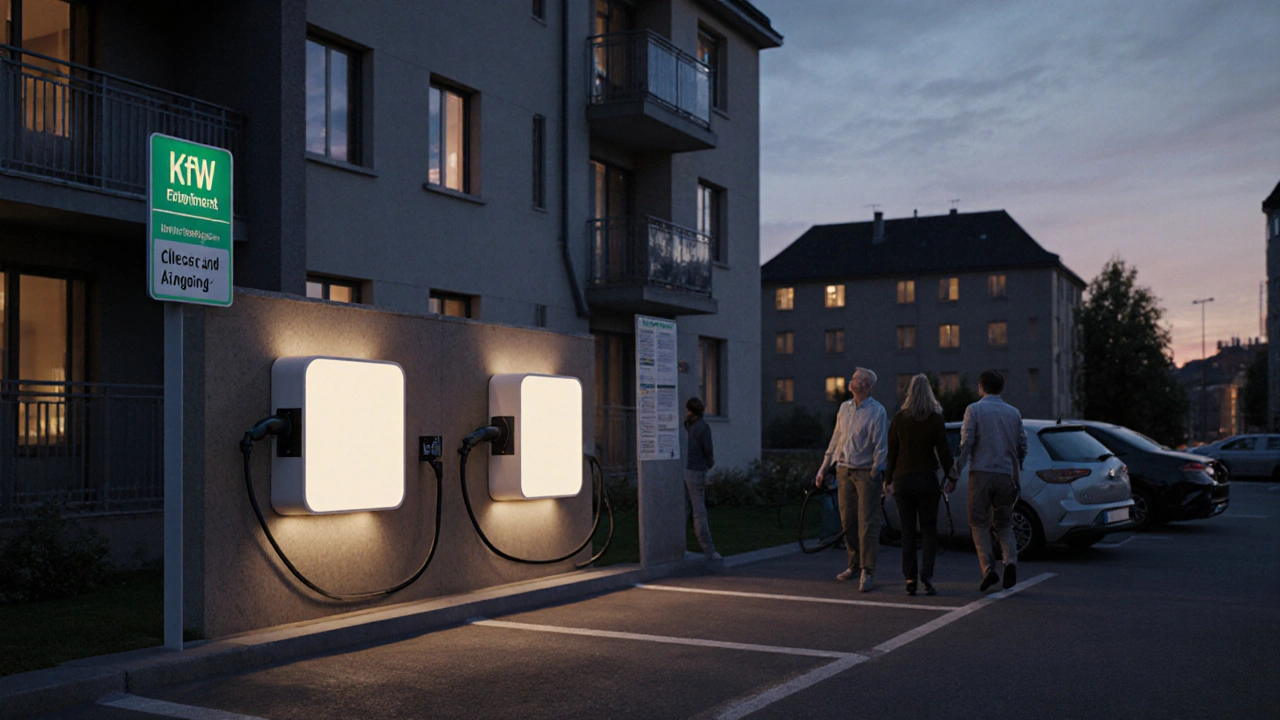 Elektroladestationen in Wohnanlagen: So erhalten Eigentümer Förderung im Jahr 2025