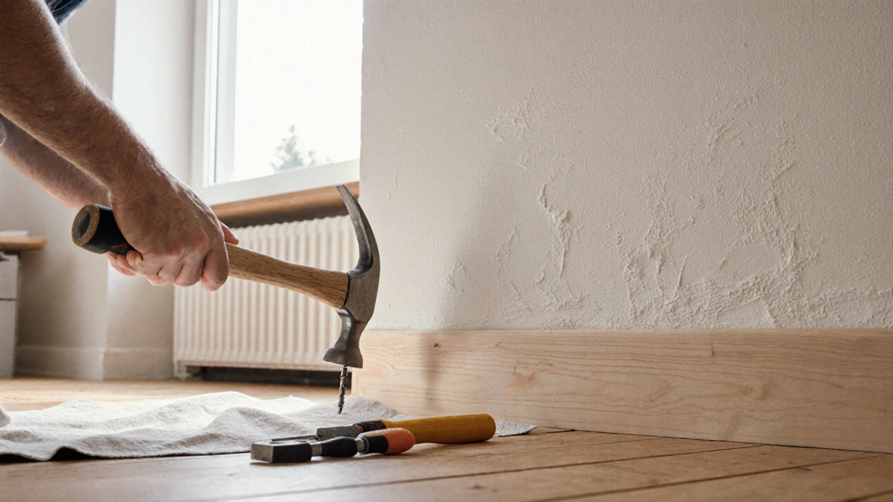 Sockelleisten anbringen: So bekommen Sie ein professionelles Finish am Boden