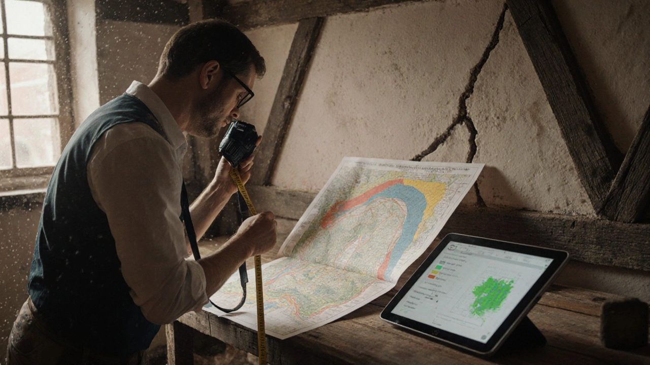 Zustandserfassung im Denkmal: Gutachten, Kartierung und Fotos als Grundlage für die Denkmalpflege