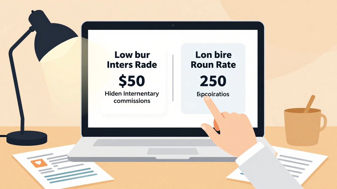 Finanzberater vergleicht zwei Kreditangebote mit versteckten und transparenten Kosten