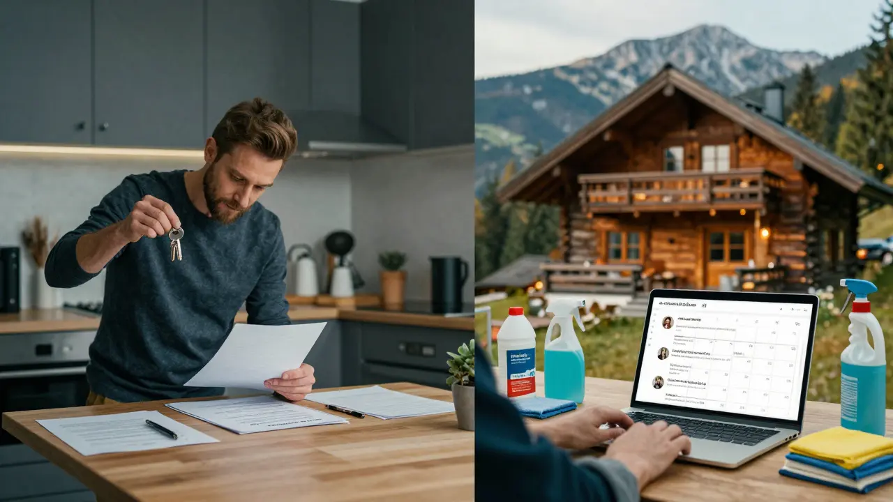 Vergleich einer Langzeitmiete in Berlin und einer Ferienwohnung im Schwarzwald.