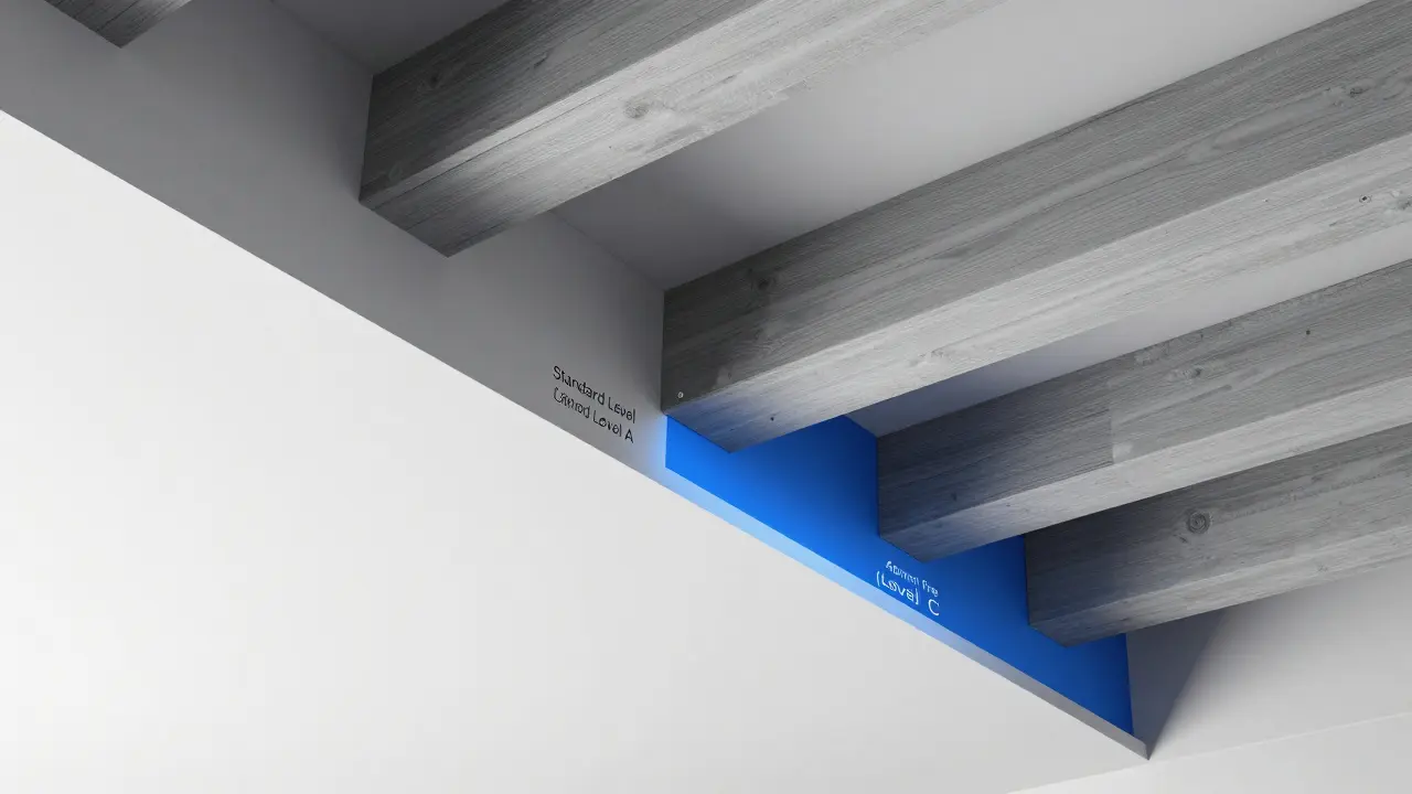 Vergleich zwischen Standard-Brandschutzplatten und einem modernen, dünnen Brandschutzsystem.