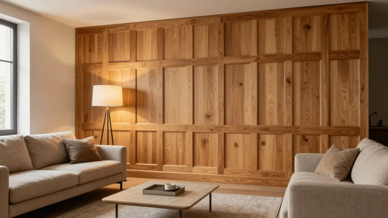 Wohnzimmer mit Holz vertäfeln: Wandpaneele, Lamellen und Pflege Tipps