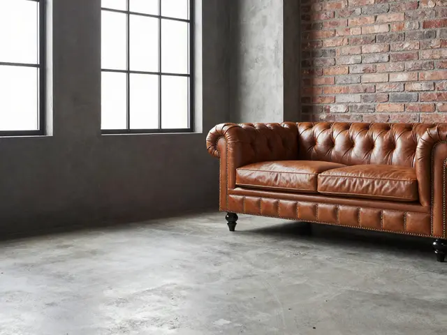 Industrial-Look im Wohnzimmer: Beton, Metall und Leder richtig kombinieren
